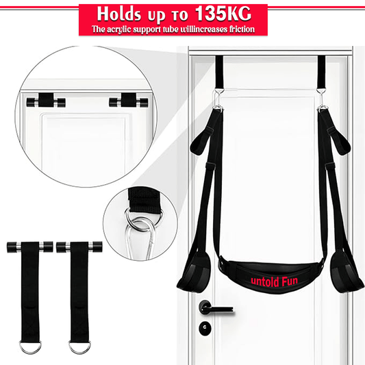 Door Sex Swing for Couples – Adjustable, Heavy-Duty Over-the-Door Pleasure Swing – Easy Setup, Travel-Friendly, Padded & Discreet
