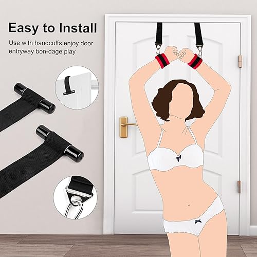 Door Handcuffs for Couples - Door to Wrist Bondage Set